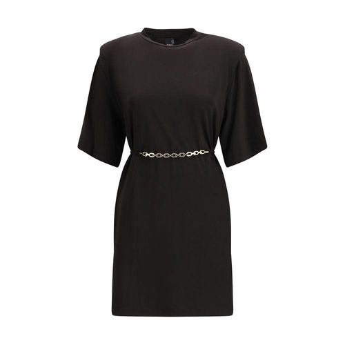PINKO Schwarzes Acetat Freizeitkleid