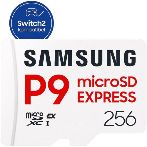 SAMSUNG Speicherkarte "P9 microSD Express", weiß, 256 GB, Speicherkarten