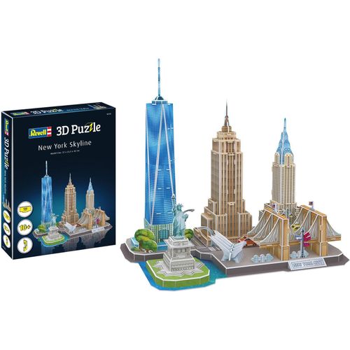 3D-Puzzle REVELL "New York Skyline", bunt, Puzzles, KinderB:37cm H:42cm T:23cm, Schaumstoff, Motiv, B:37cm H:42cm T:23cm