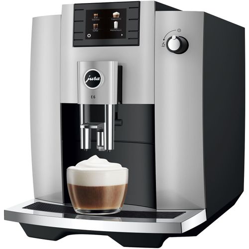 JURA Kaffeevollautomat "E6 Platin (EC)", platin, B:34,8cm H:31,8cm T:44,6cm, Kaffeevollautomaten, Kaffeevollautomat