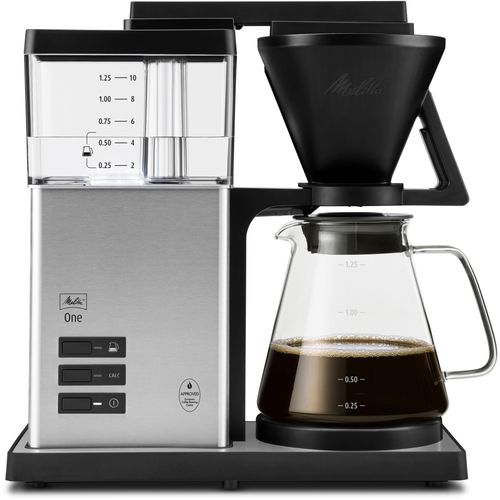 MELITTA Filterkaffeemaschine "One Stainless Steel 1031-01", silber, 1,25 l, 10, Kaffeemaschinen