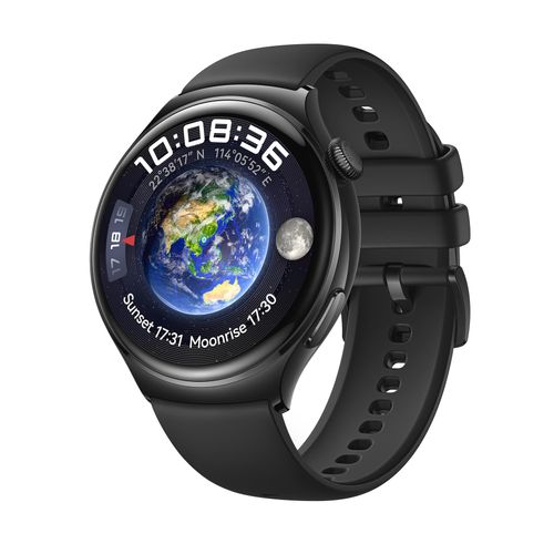 HUAWEI Smartwatch "Watch 4", schwarz (schwarz, schwarz), 1,5 ″, 3G (UMTS) 4G (LTE), Smartwatches, Smartwatch