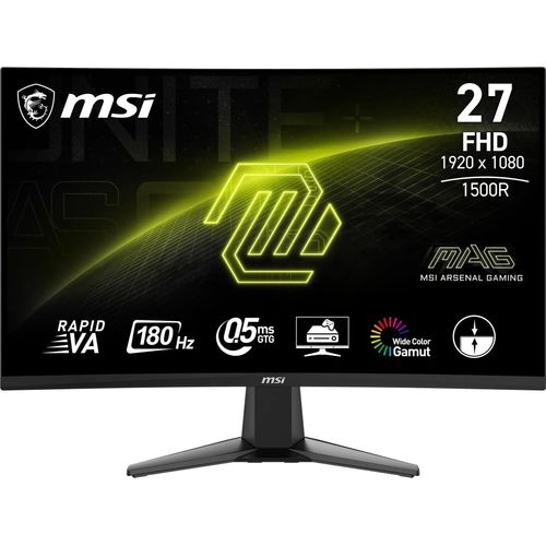 MSI MAG 27C6F 27 Zoll FHD Curved Gaming Monitor mit 180 Hz und 1ms Reaktionszeit