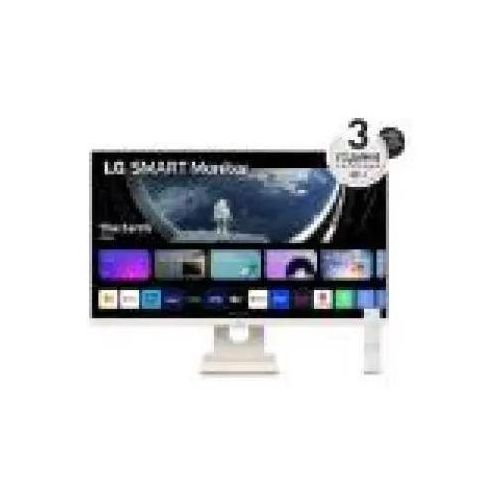 Monitor LG 27SR50F-W, 27" IPS Smart webOS23, Anti-Glare, 5 ms, 1000:1, 250 cd/m, FHD 1920 x 1080, HDR 10, HDMI, USB, Wi-Fi B/in, Lesemodus, Lautsprecher 5 W x 2, Neigbar