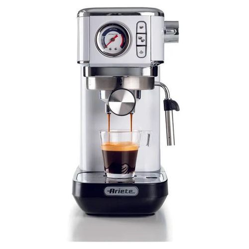 Ariete 1381 Siebträger-Espressomaschine Slim-Line für Pulver und ESE-Padsm 13 Watt weiß