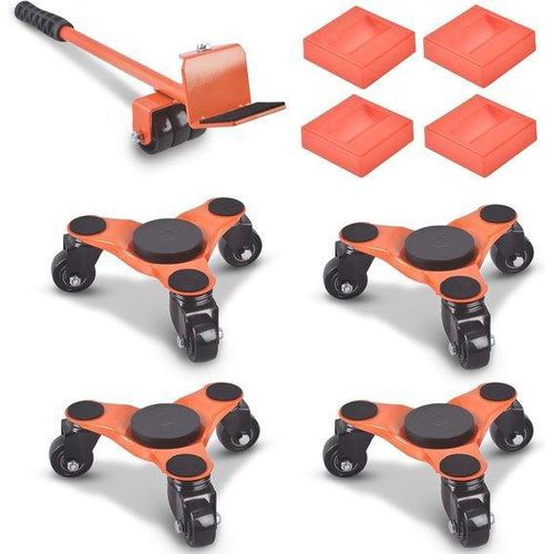 6 Zoll Stahl Dolly 3 Räder 200 kg Kapazität für Möbeltransport