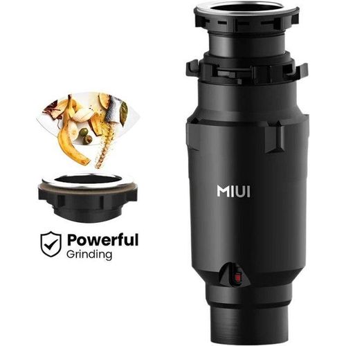 Küchenabfallzerkleinerer mit Geräuschreduktion, Edelstahl