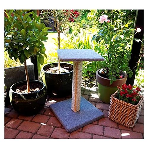 Terrasso Grau für die überdachte Terrasse oder den Balkon. Outdoorkratzmöbel für Ihre Katze. Hergestellt in Deutschland
