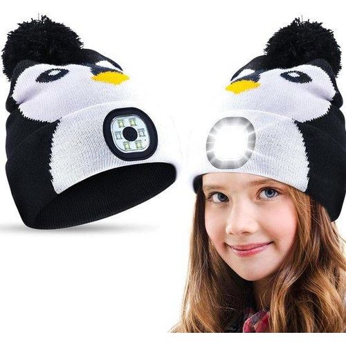 USB Wintermütze LED Verlichtung Gebreite
