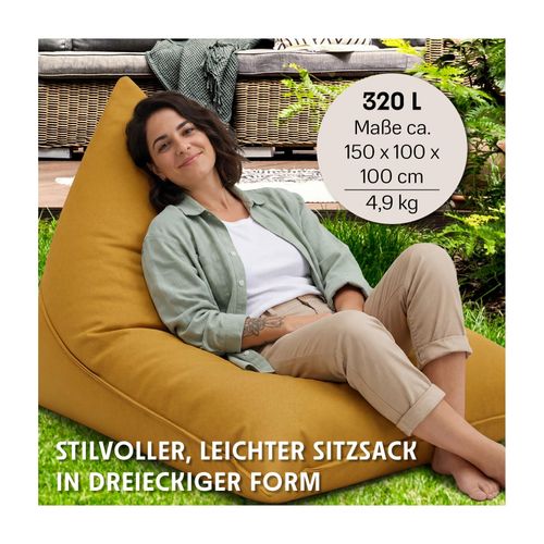 URBANARA Sitzsack 320l senfgelb Basic-Outdoor