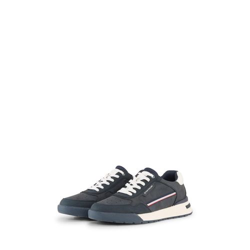 TOM TAILOR Herren Sneaker aus Lederimitat, blau, Uni, Gr. 45