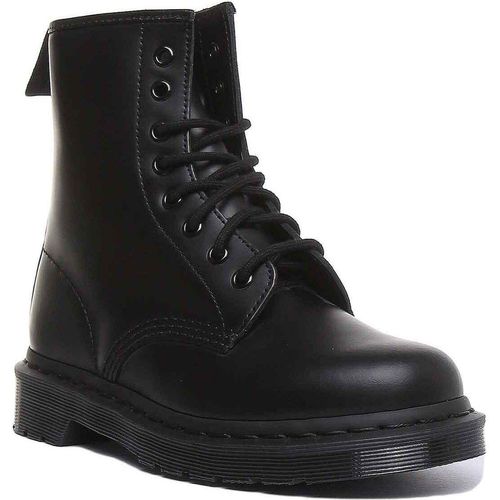 Dr Martens 1460 Mono Klassiche Ikonische 8 Ösenstiefel Schwarz – 7 UK / Schwarz