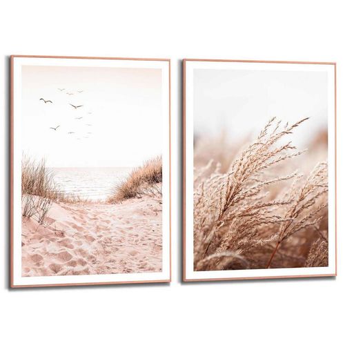 Reinders! Bilderset, Beige, Holz, 50x70x1.6 cm, Bilder und Zubehör, Wandbilder, Bilderset