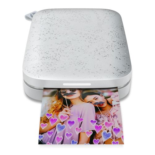 HP Kettenraddrucker 200 - 5 x 7,6 cm Sofortdrucker - 40 Sek. - Randloser Druck - Weiß