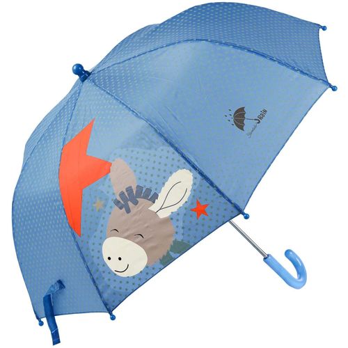 Stockregenschirm STERNTALER "Emmi", Kinder, blau (hellblau), Bezug: 100% Polyester, Motiv, Regenschirme, für Kinder