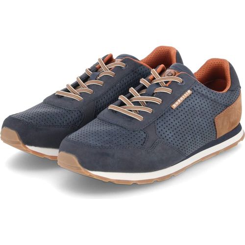 Bugatti Sacramento sportlicher Schnürer Blau in Gr. 43