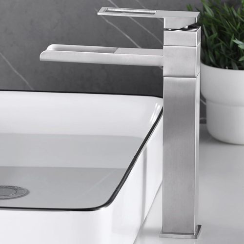 Hoher Badkamer-Wasserkop, 360-Grad-Drehbar, Badkamer-Wasserkop-Set, Einhand-Mengkran, Badkamer-Wasserkop, Hochwertiger Wasserkop
