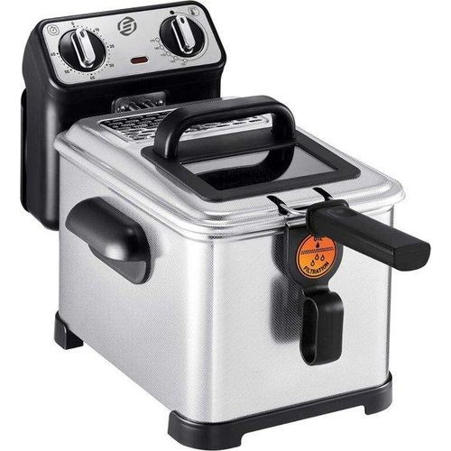 Frittierpresse 4 Liter - Doppelte Frittierplatte - Frittiergerät - Frittierpannen