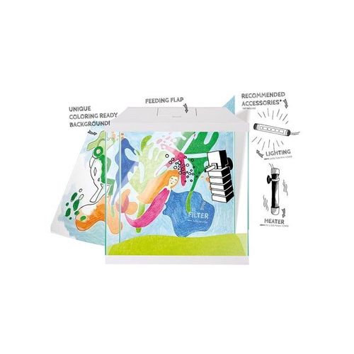 AQUAEL Aquarium Set Leddy Mini 35 White