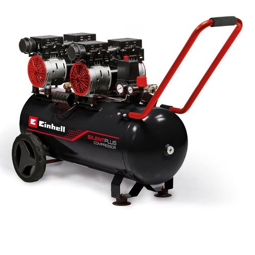 Kompressor EINHELL "TE-AC 270/50 Silent Plus", rot (ohne farbbezeichnung), B:33,2cm H:63,7cm L:87,2cm, Kompressoren, Kompressor