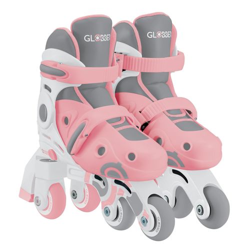 Inlineskates GLOBBER "LEARNING SKATES 2in1, Gr. 30,33", rosa, Inlineskates_Rollschuhe, Kinder, (bis 60 kg)
