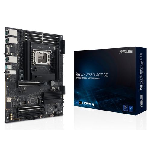 ASUS Mainboard "PRO WS W880-ACE SE", schwarz, B:34,1cm H:7cm T:27,4cm, Mainboards