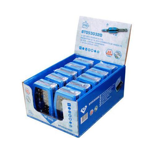 BRILLIANT TOOLS Thekendisplay Bit-Satz, 32-tlg. Display, 10 Stk bt053032d