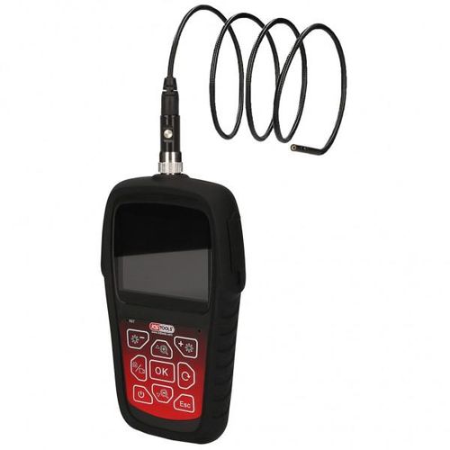 KS TOOLS Videoendoskop-Satz HD-Videoskop-Satz mit Ø 4,5 0° und 90° HD Frontkamera-Sonde, umschaltbar, 7-tlg 5507530