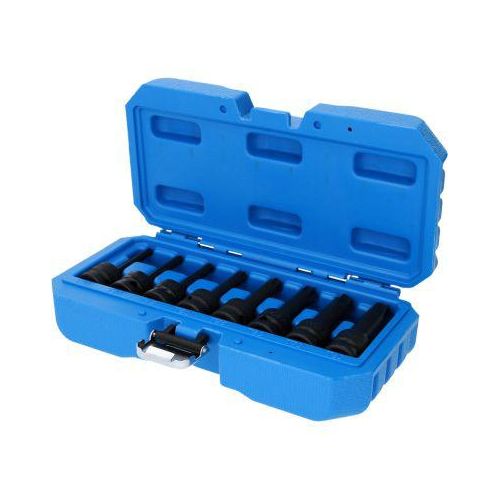 BRILLIANT TOOLS Kraft-Stecknuss-Satz 1/2 Kraft Bit-Stecknuss Satz, Torx, 8-tlg, T30 - T80 bt022600