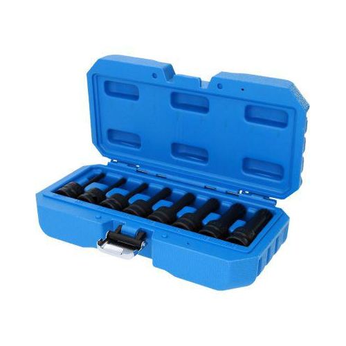 BRILLIANT TOOLS Kraft-Stecknuss-Satz 1/2 Kraft-Bit-Stecknuss-Satz, XZN, 8-tlg, M5 - M18 bt022605