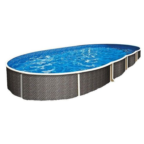 Azuro 404 DL- 5.5 x 3.7 x 1.2 m RATTAN, without ladder and filter, with off-axis holes