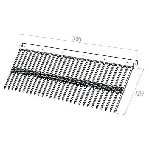 PV SolarSafe Taubenabwehr PV 22 m – 120 mm, Clips für 35 mm Rahmen