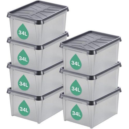 Set aus 6 wasserdichten Aufbewahrungsboxen mit Deckel für vielseitige Verwendung