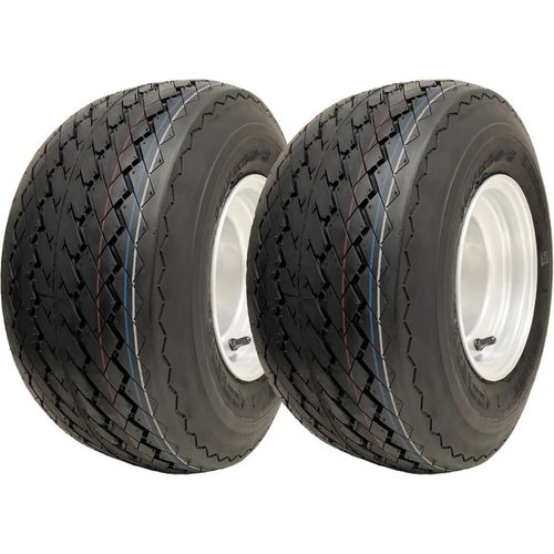 18x8,50-8 Golfwagen- und Buggy-Reifen, 4-lagig, für Gras, ATV und Quad, auf weißer Felge, Wanda P509
