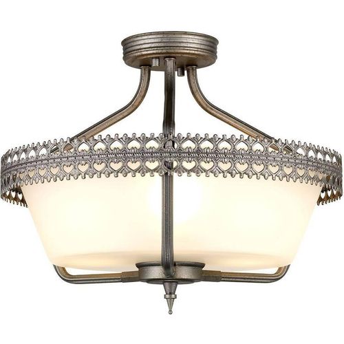 Elstead Crown Deckenleuchte E27 3-fach Eisernes Tor-Farbe