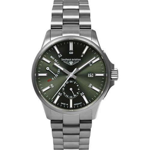 Bauhaus 2860-M4 Herrenuhr Luftfahrt Automatik Titan