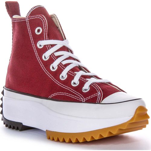Converse Run Star Hike Platform Cherry Textile Turnschuhe in Kastanienbraun – 5,5 UK – 39 EU – 6,5 M/8 F US / Kastanienbraun