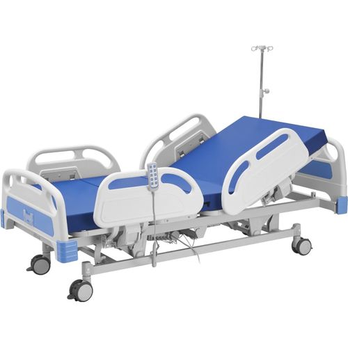 Elektrisches Pflegebett - Krankenhausbett mit 5 Funktionen - Trendelenburg & Anti-Trendelenburg - Höhenverstellbar 45–75 cm - Mit Matratze - Für Senioren, Zuhause & Klinik