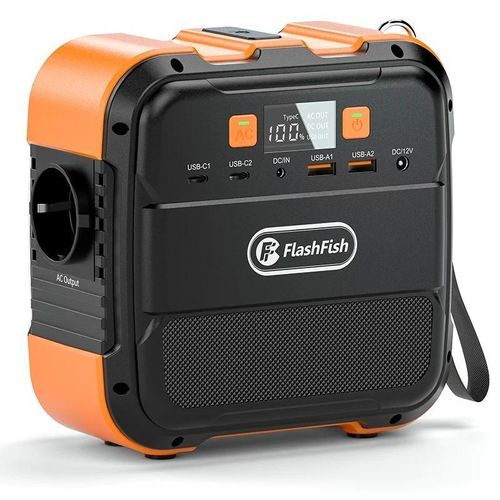 A101 Mini tragbare Powerstation - Solargenerator/Powerbank - 97,68Wh Li‑Ion - AC 230V 120W (240W Spitze) - USB‑C PD 18W & QC3.0 - EU‑Steckdose
