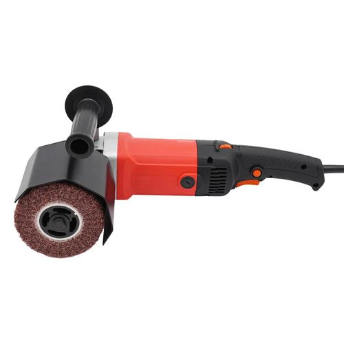 Elektrischer Satinierschleifer - Bürstenschleifer - 2200 W - 600–3000 U/min, 6 Stufen - 12×10 cm Rolle - 220 V AC - Rot