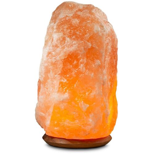 WAGNER LIFE DESIGN Salzkristall-Tischlampe "Rock", orange, Ø 25cm H: 40cm, 1 Stk., Leuchten, Handgefertigt aus Salzkristall - jeder Stein ein Unikat, ca.25-30 kg