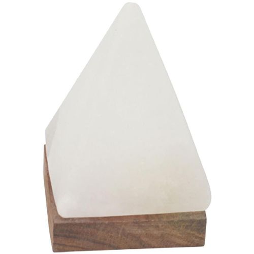 WAGNER LIFE DESIGN Salzkristall-Tischlampe "USB-Pyramide", weiß, Ø 7cm H: 11cm, 1 Stk., Leuchten, Handgefertigt aus Salzkristall - jeder Stein ein Unikat, H: ca.11 cm
