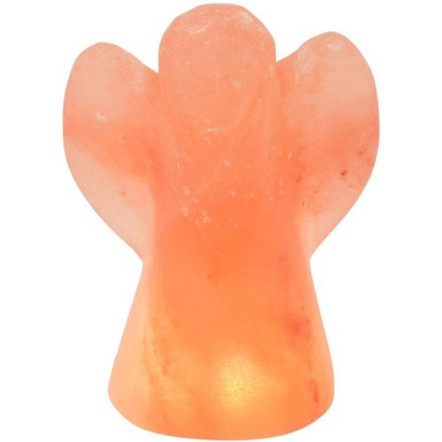 WAGNER LIFE DESIGN Salzkristall-Tischlampe "Engel", orange, H: 13cm, 1 Stk., Leuchten, Handgefertigt aus Salzkristall - jeder Stein ein Unikat, H: ca.13 cm