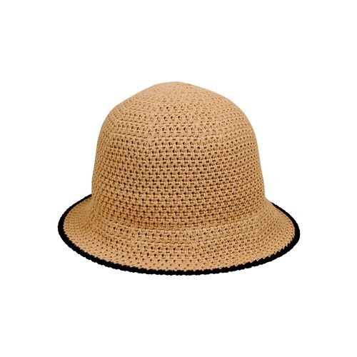 Strohhut CAPELLI NEW YORK, Damen, beige (natural combo), Obermaterial: 100% Polyester, Hüte Strohhut