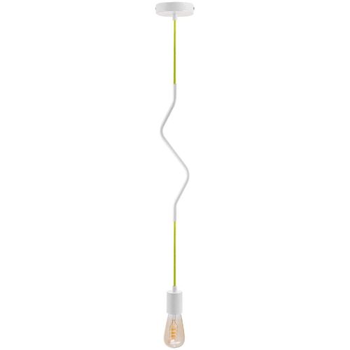 PACO HOME Pendelleuchte "SNAKE", weiß, 1, Ø 4,5cm H: 6,5cm, Leuchten, Pendelleuchte