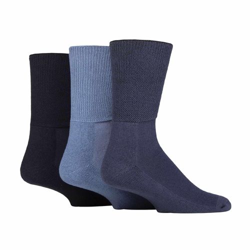 3er-Pack Extra Breite Bambus Diabetikersocken für Schwellungen in den Beinen