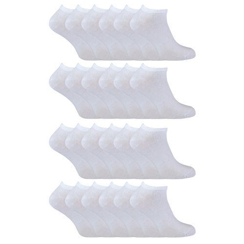 24er-Pack Mehrfachpackung Baumwoll-Sneakersocken für Herren und Damen
