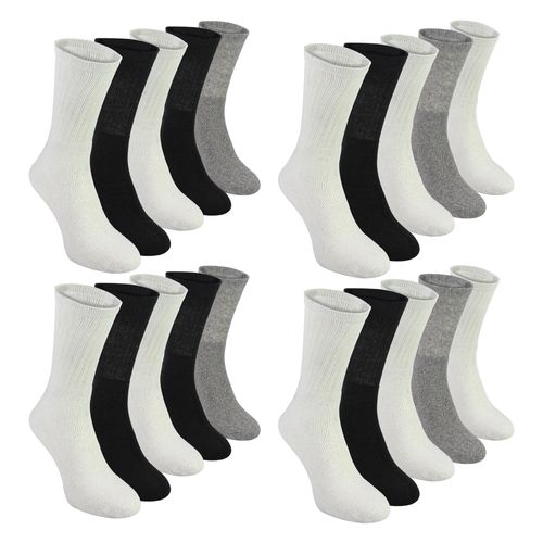 Herren 20er Pack Mehrfachpack Sportsocken | Atmungsaktive Baumwoll-Laufsocken