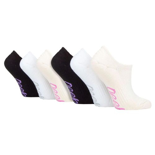 Damen 6er-Pack Bambus Unsichtbare Socken | Unsichtbare Socken mit Fersenhalt