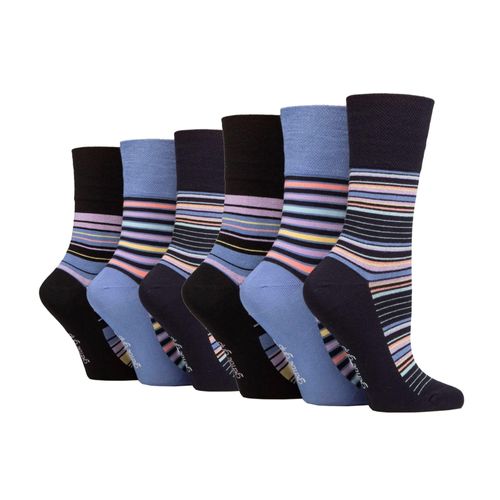 6er-Pack Damen Bambus-Socken ohne Elastik mit lockerem Bund